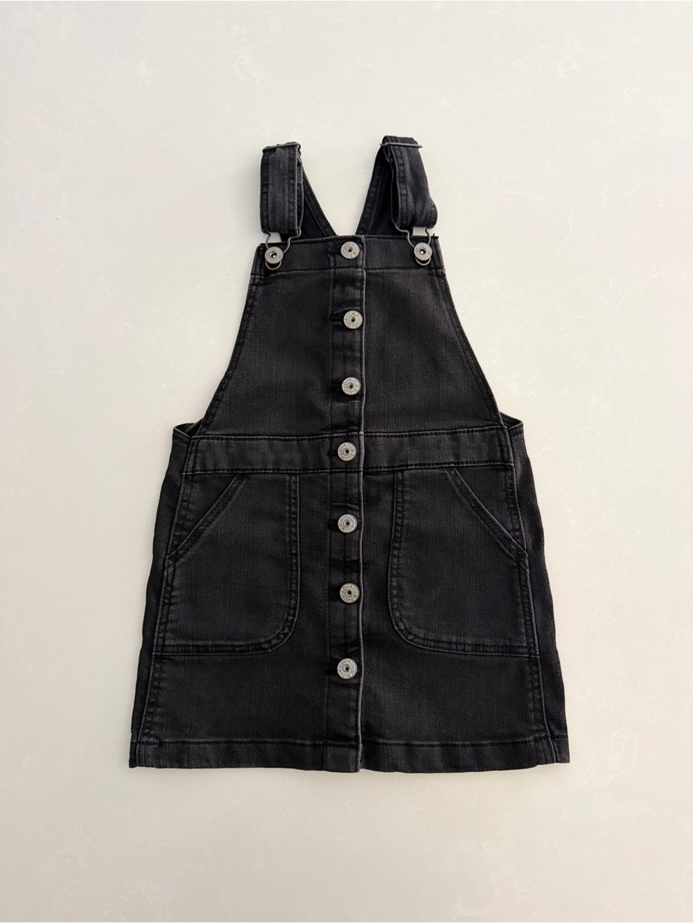 OshKosh B'gosh Black Denim Jumper Dress • Size 5